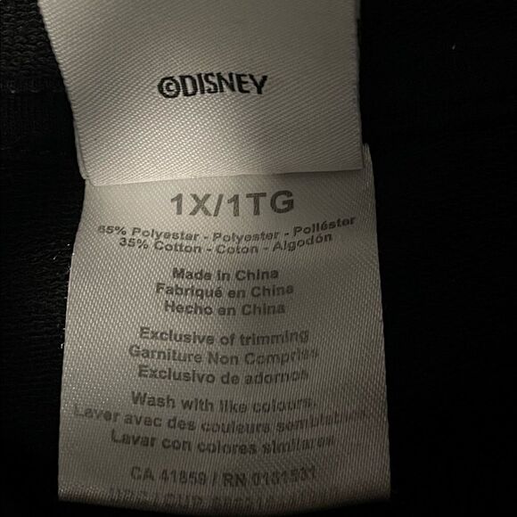 Disney Mickey Mouse Hoodie Size 1X. Black And White. Very Good Condition. - Picture 4 of 4